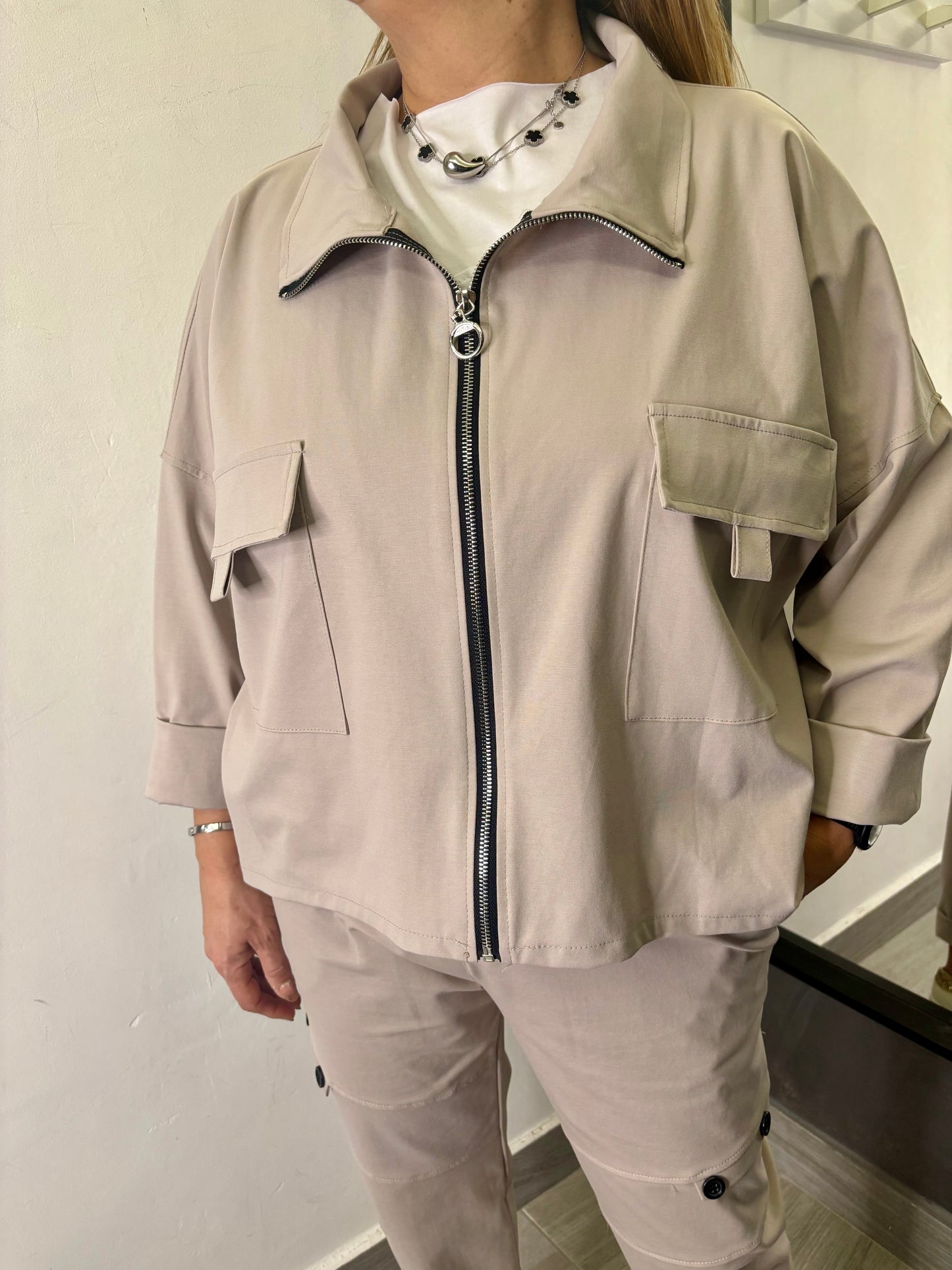 Giubbotto 158C Lucilla Beige