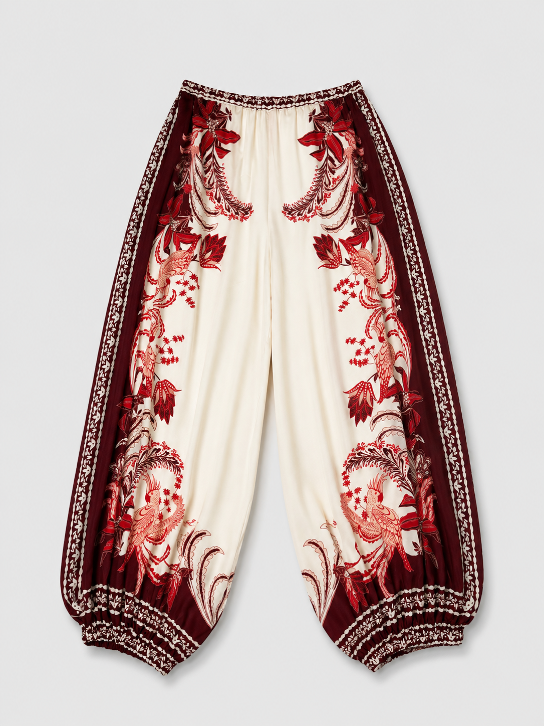 Pantalone Nives Fantasia Rosso