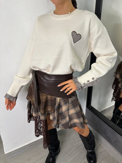 Maglione Cuore Burro