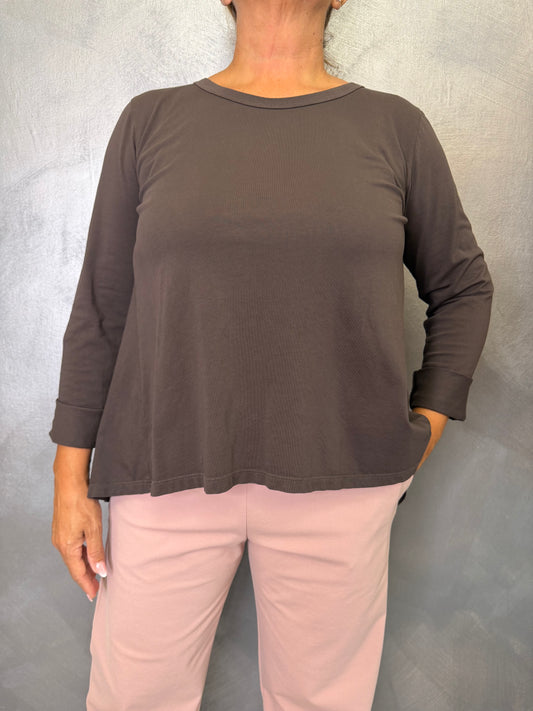 T-Shirt Casual Wendy Marrone