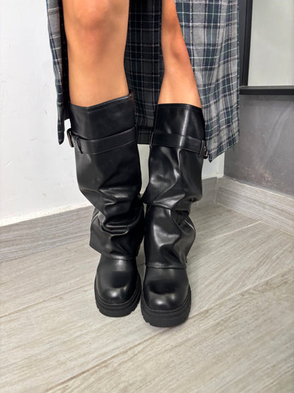 Stivale Biker Nero