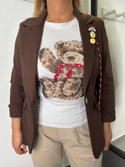 Blazer Cappuccio Marrone
