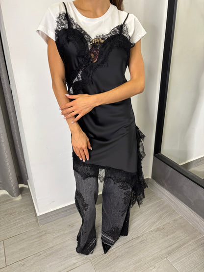 Abito Lingerie Pizzo Nero