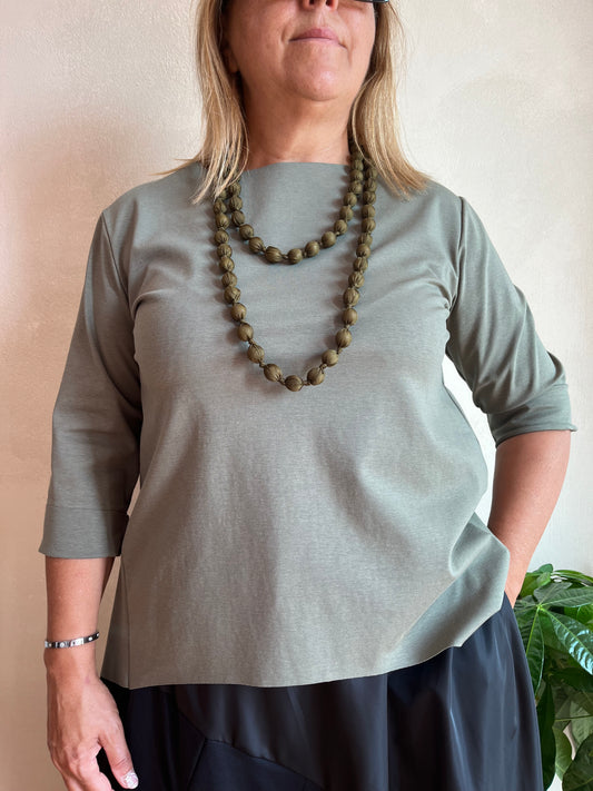 Collana Ambra Verde
