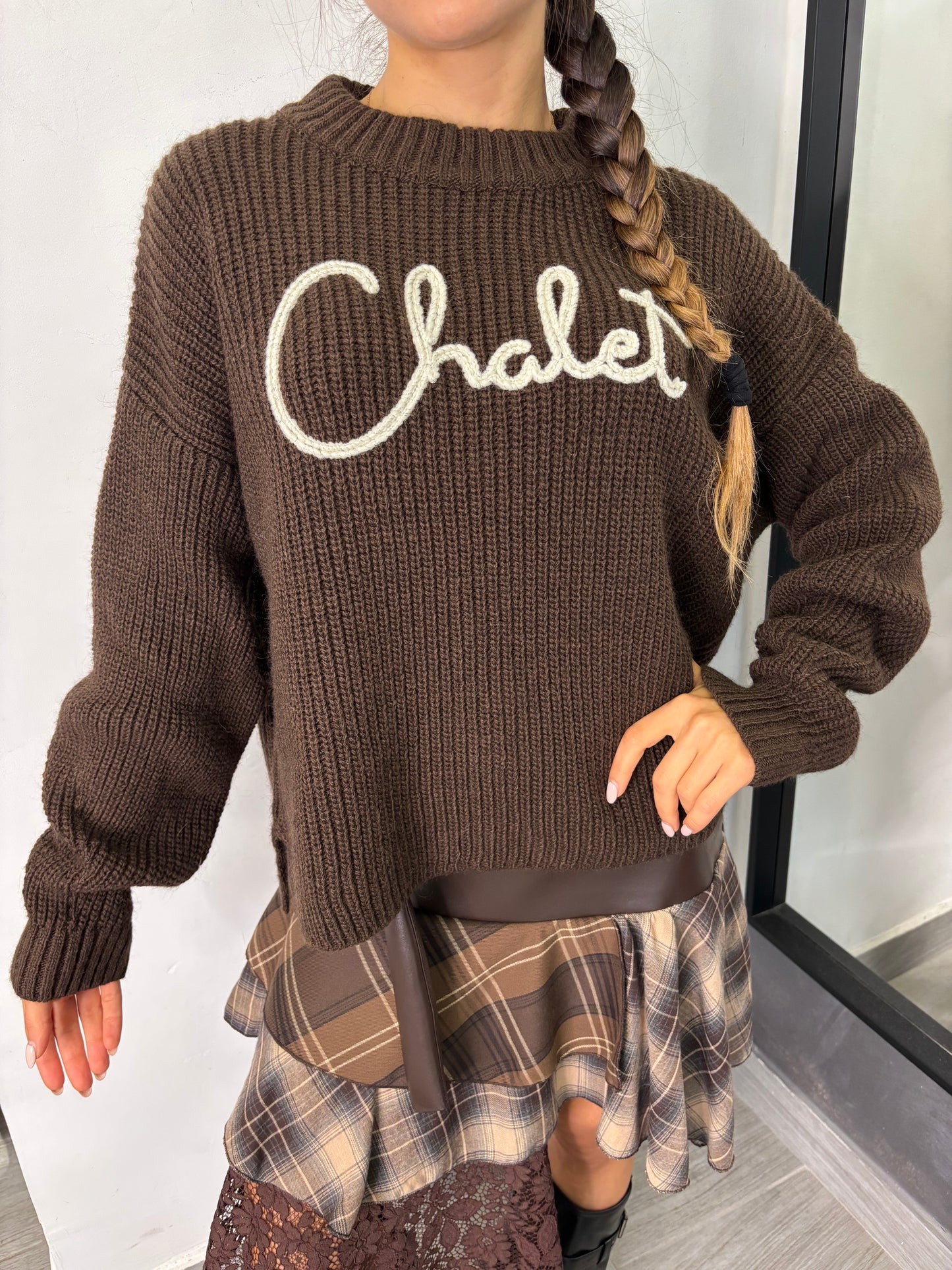 Maglione Chalet Marrone Lumina