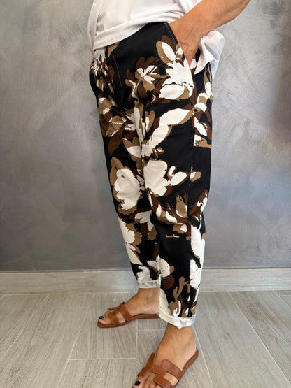 Pantalone 158C Elettra Marrone Scuro