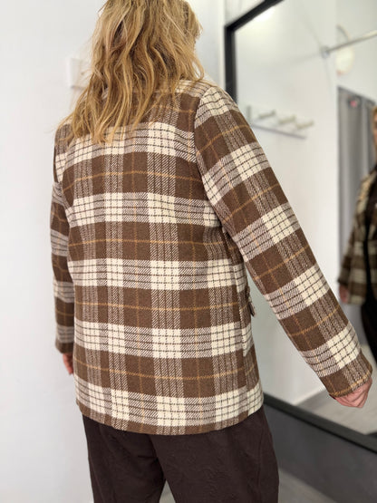 Giacca Quadri Marrone