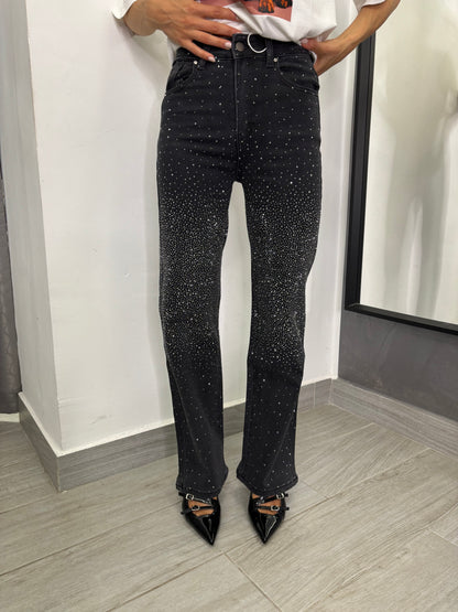 Jeans Crystal Nero