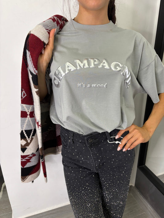 T-Shirt Champagne Grigia Vicolo