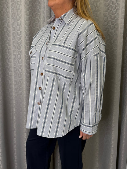 Camicia a Righe Blu