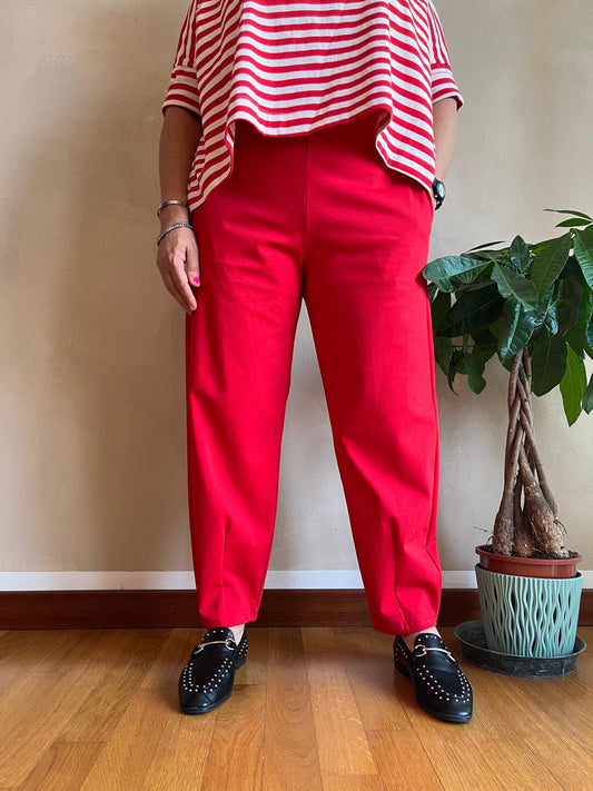 Pantalone Wendy Slim Rosso