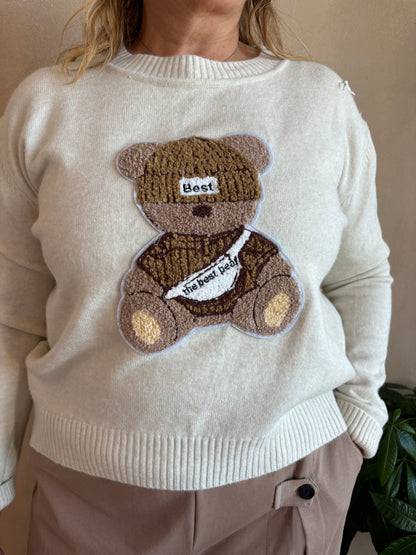 Maglione Orsetto Burro