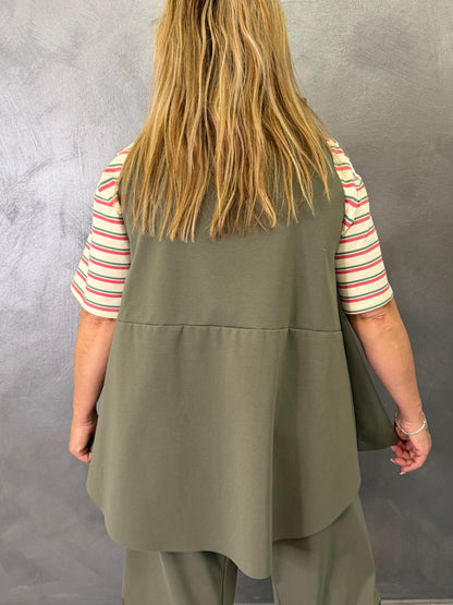 Gilet Wendy Verde Militare