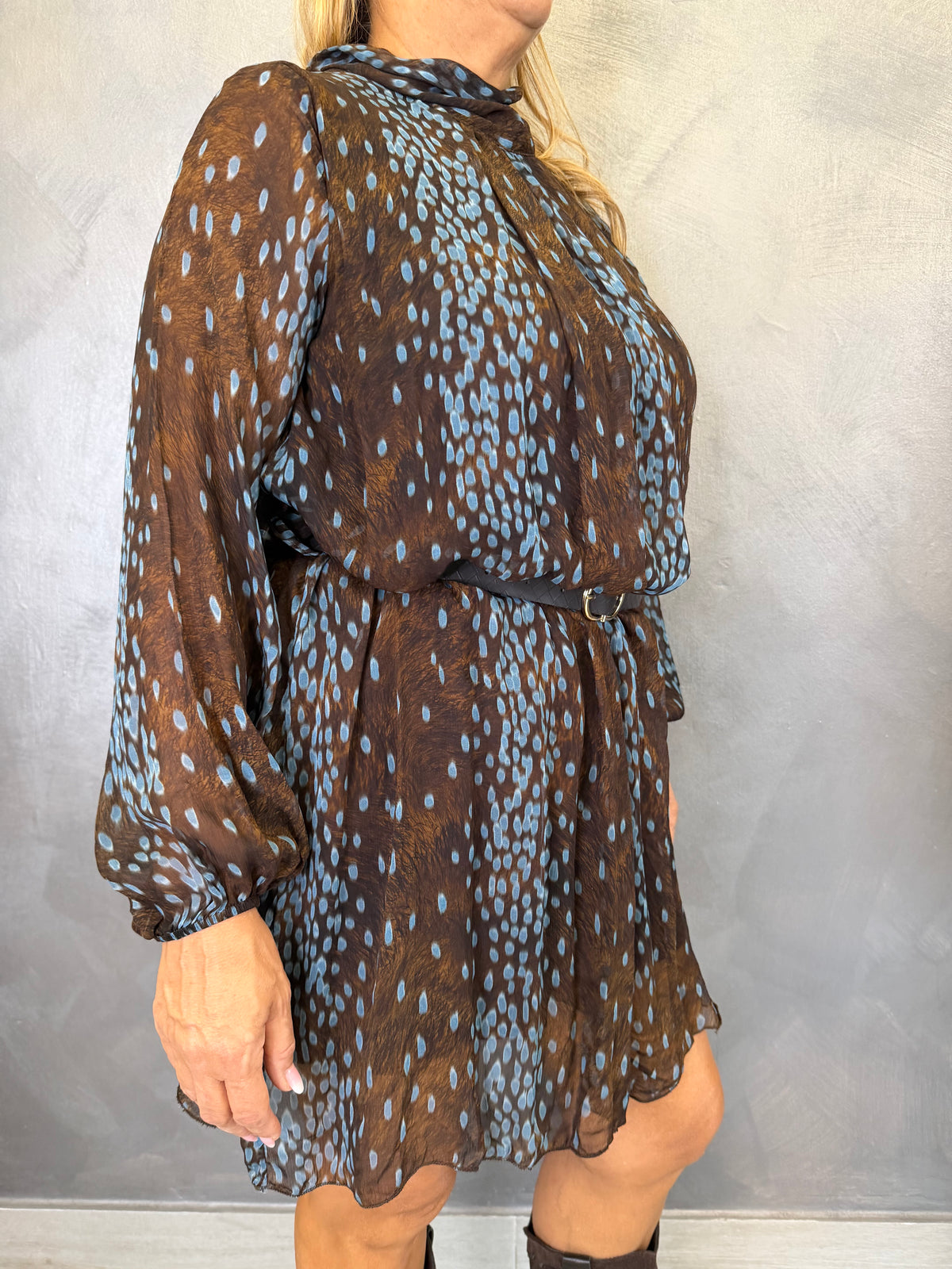 Abito Elodie Marrone/Azzurro