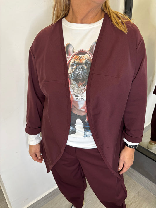 Giacca Wendy Giuditta Bordeaux