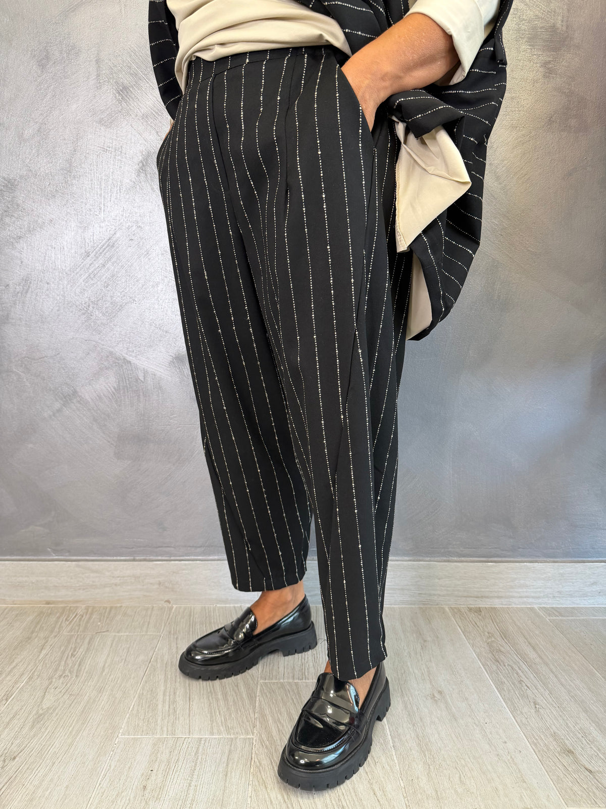 Pantalone Aléa Uni Ambra Nero