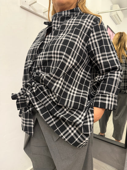 Camicia Wendy Clody Nera/Grigia