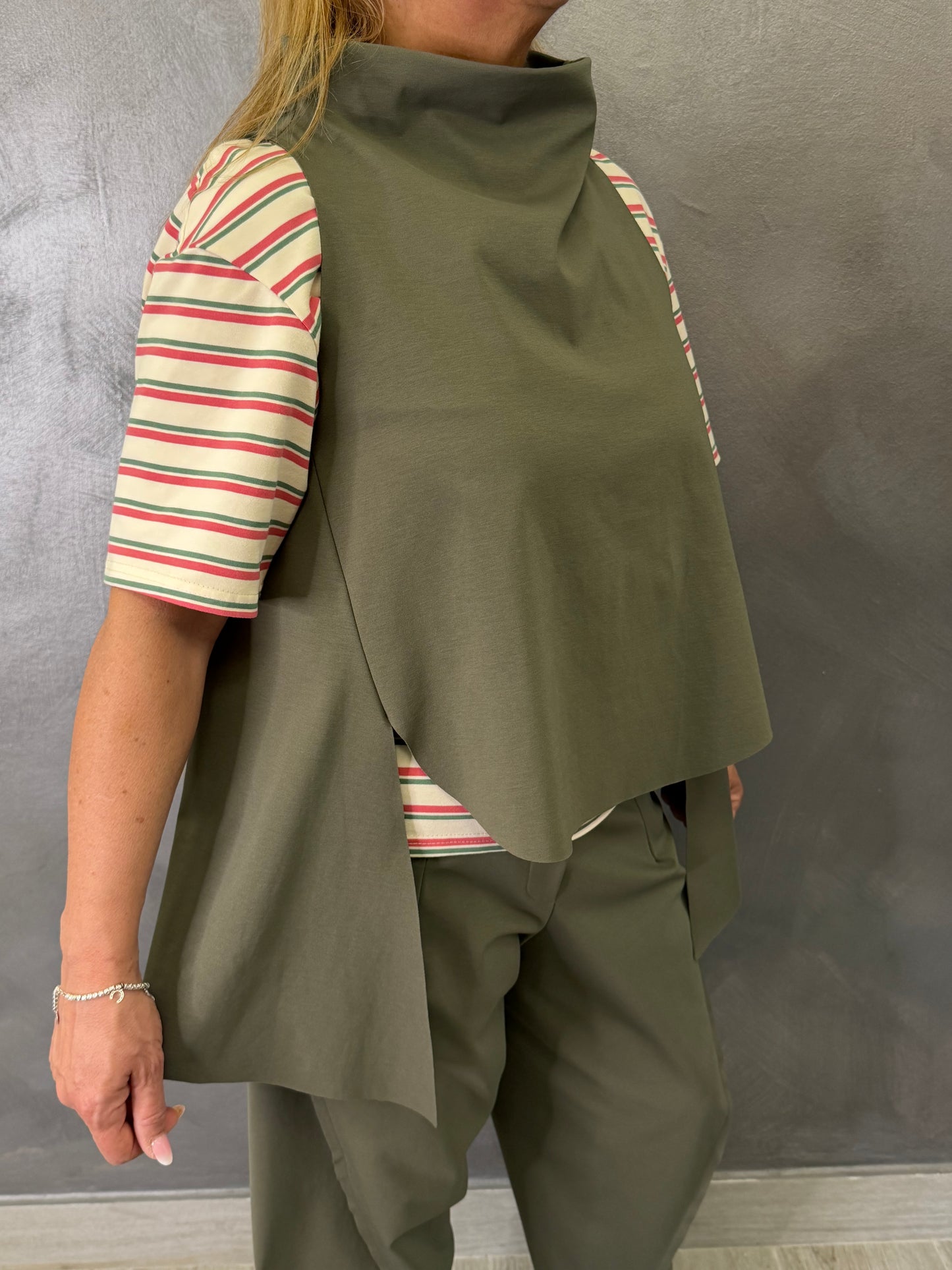 Gilet Wendy Verde Militare