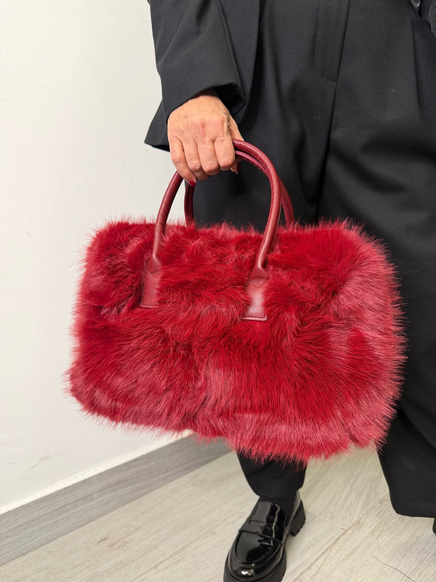 Borsa bauletto Bordeaux