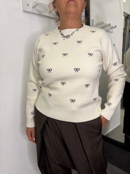 Maglione Fiocchi Burro