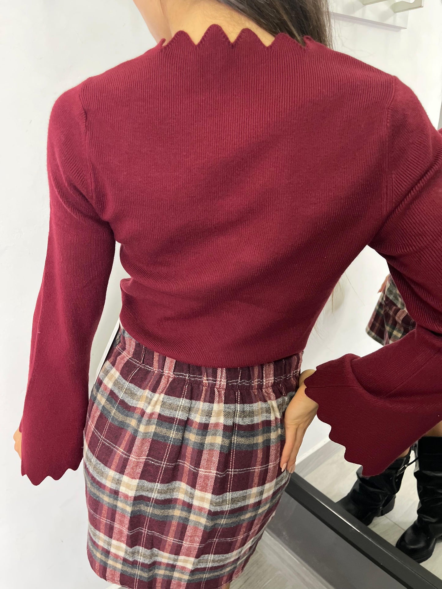 Maglietta Smerlata Bordeaux