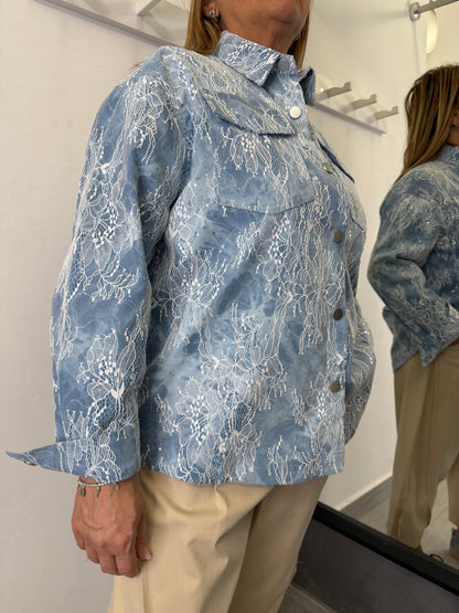 Camicia Pizzo Denim