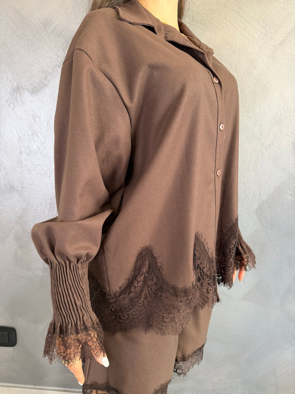 Camicia Margot Marrone