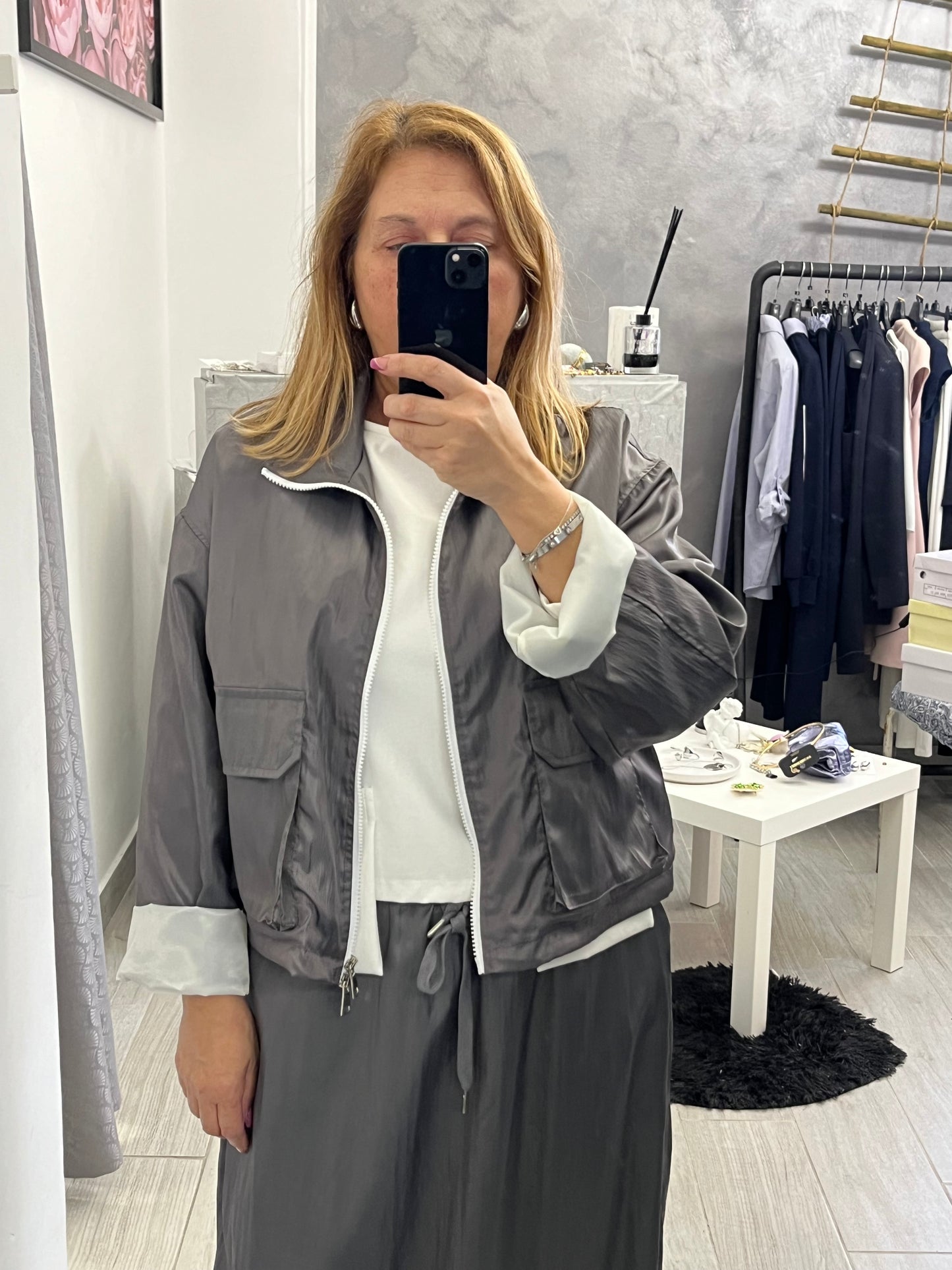 Giubbino Midi Grigio