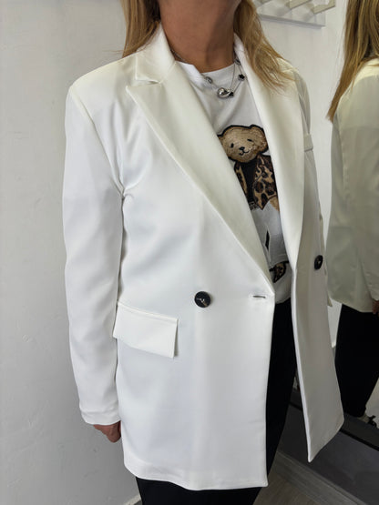 Blazer Doppio Petto Bianco
