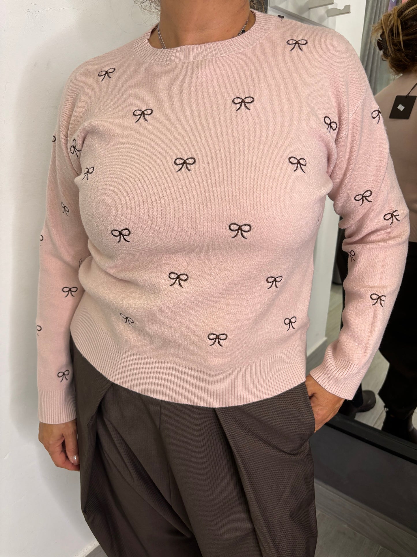 Maglione Fiocchi Rosa