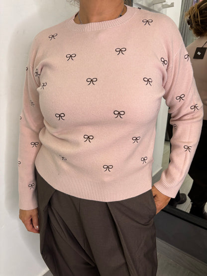Maglione Fiocchi Rosa