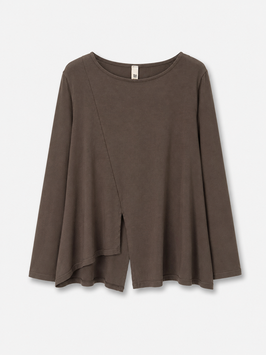 T-Shirt Wendy Spacco Davanti Marrone