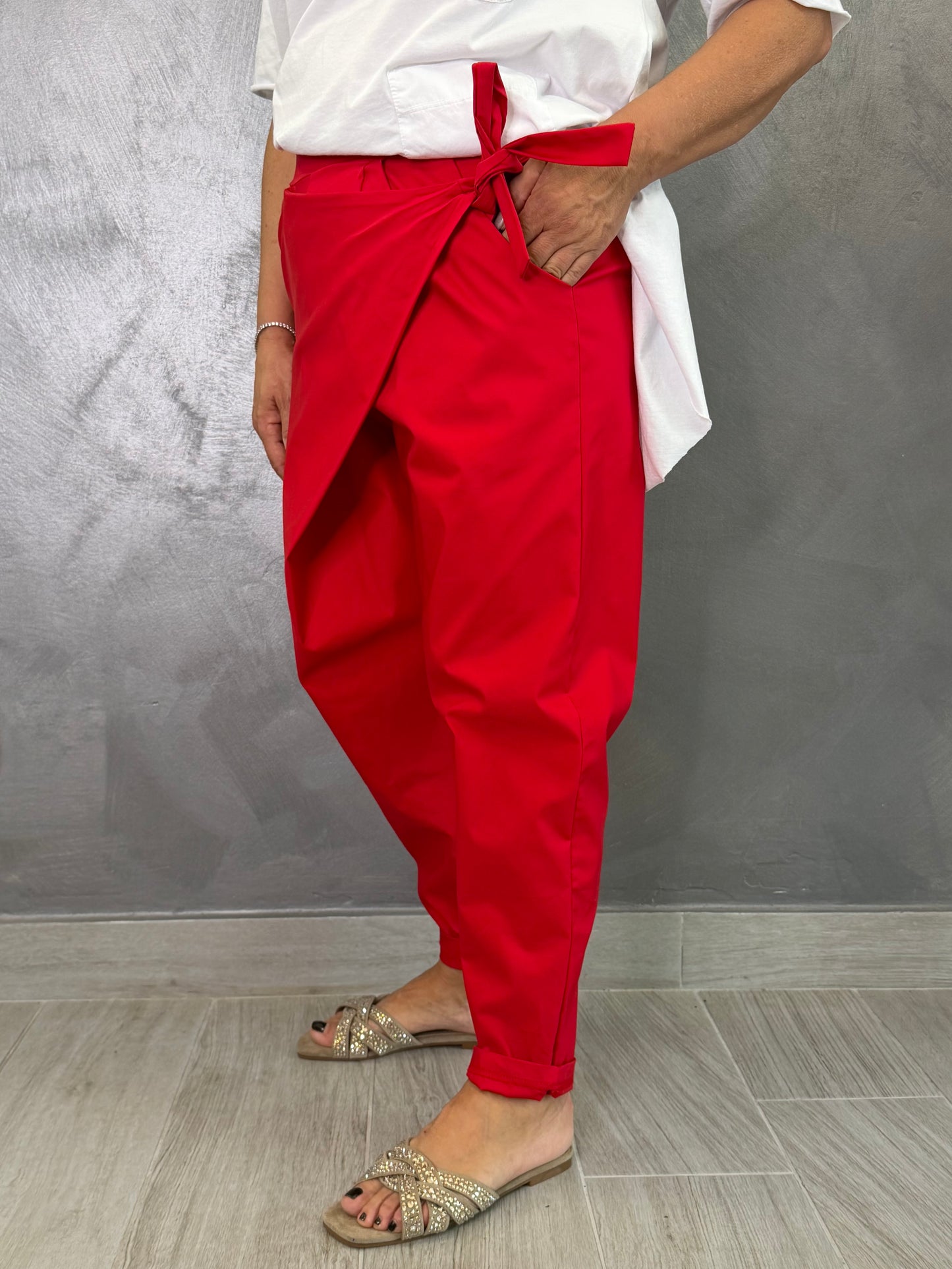Pantalone Sun Pareo Summer Rosso