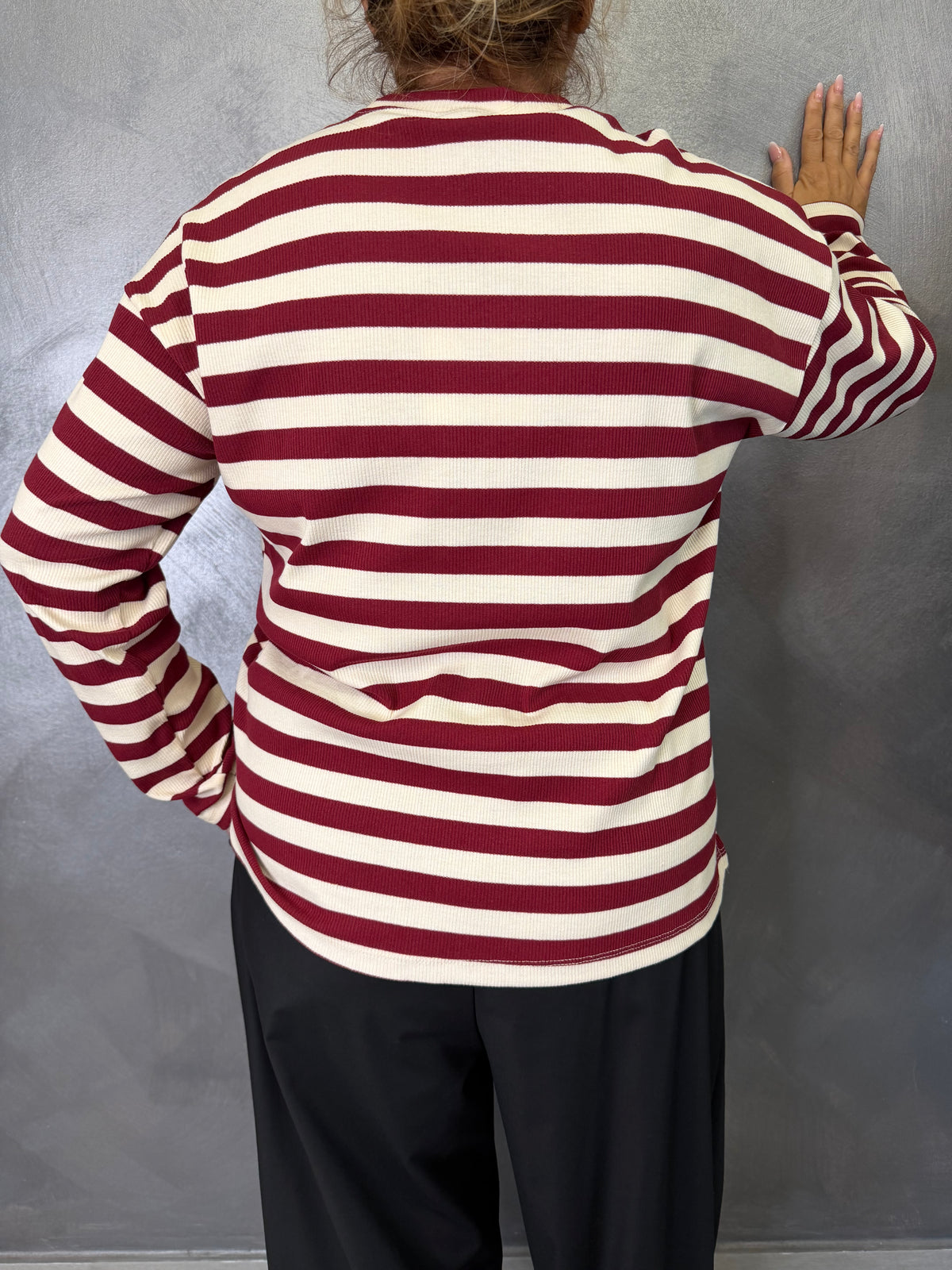 Maglia Panna e Bordeaux Vicolo