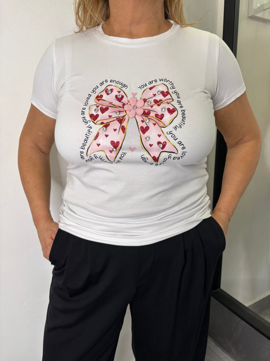 T-shirt Fiocco Bianca