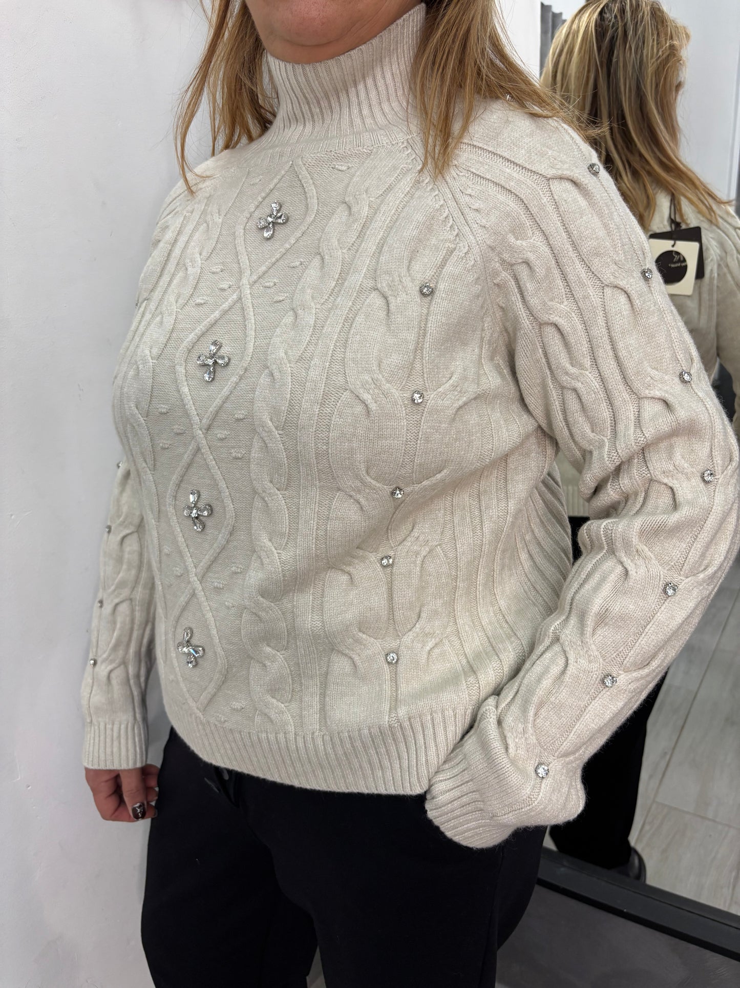 Maglione Fiore Burro