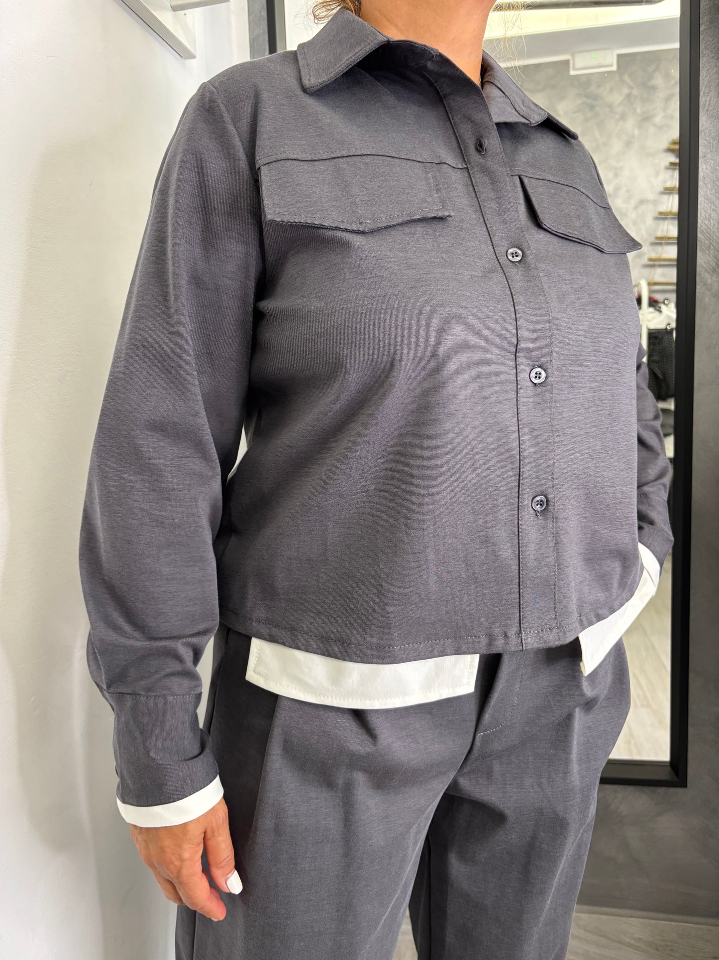 Camicia Sun Jason Grigio Scuro