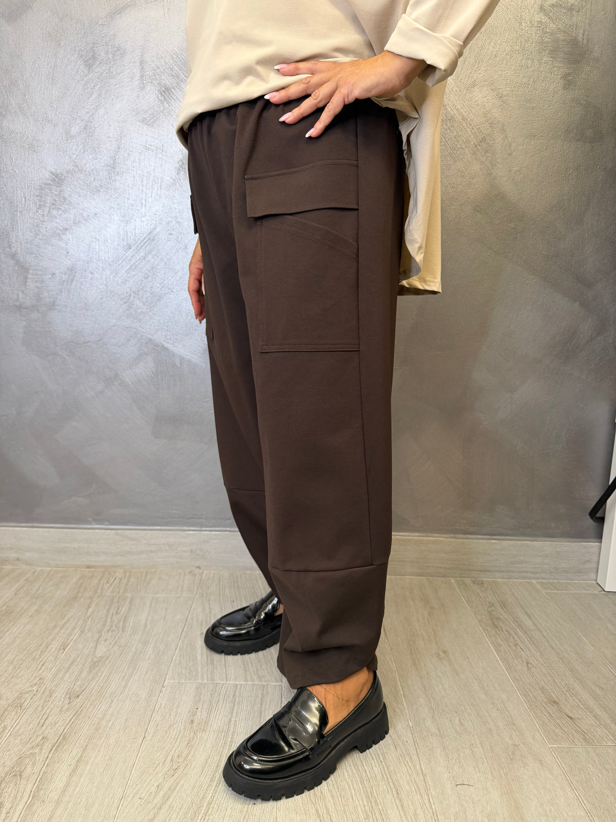 Pantalone Aléa Uni Cledy Marrone