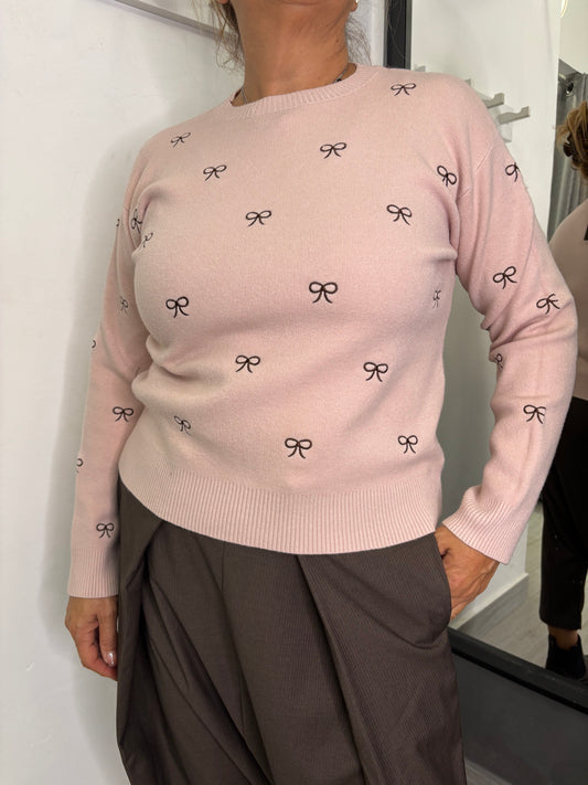 Maglione Fiocchi Rosa