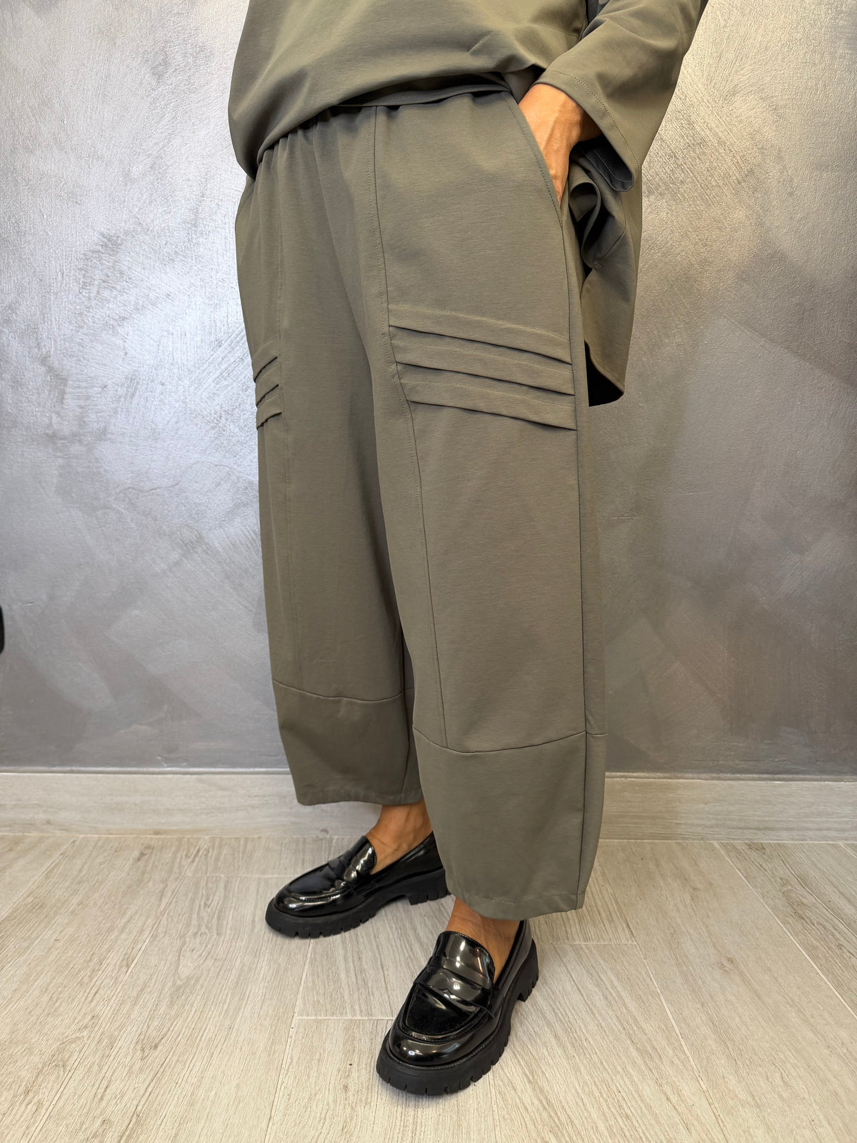 Pantalone Aléa Uni Bea Verde Militare
