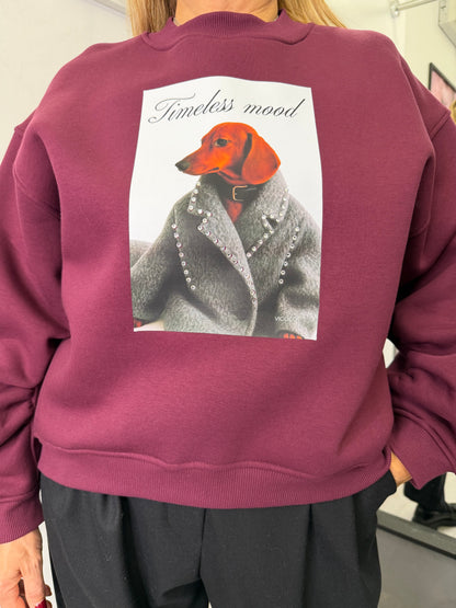 Felpa Timeless Mood Burgundi Vicolo