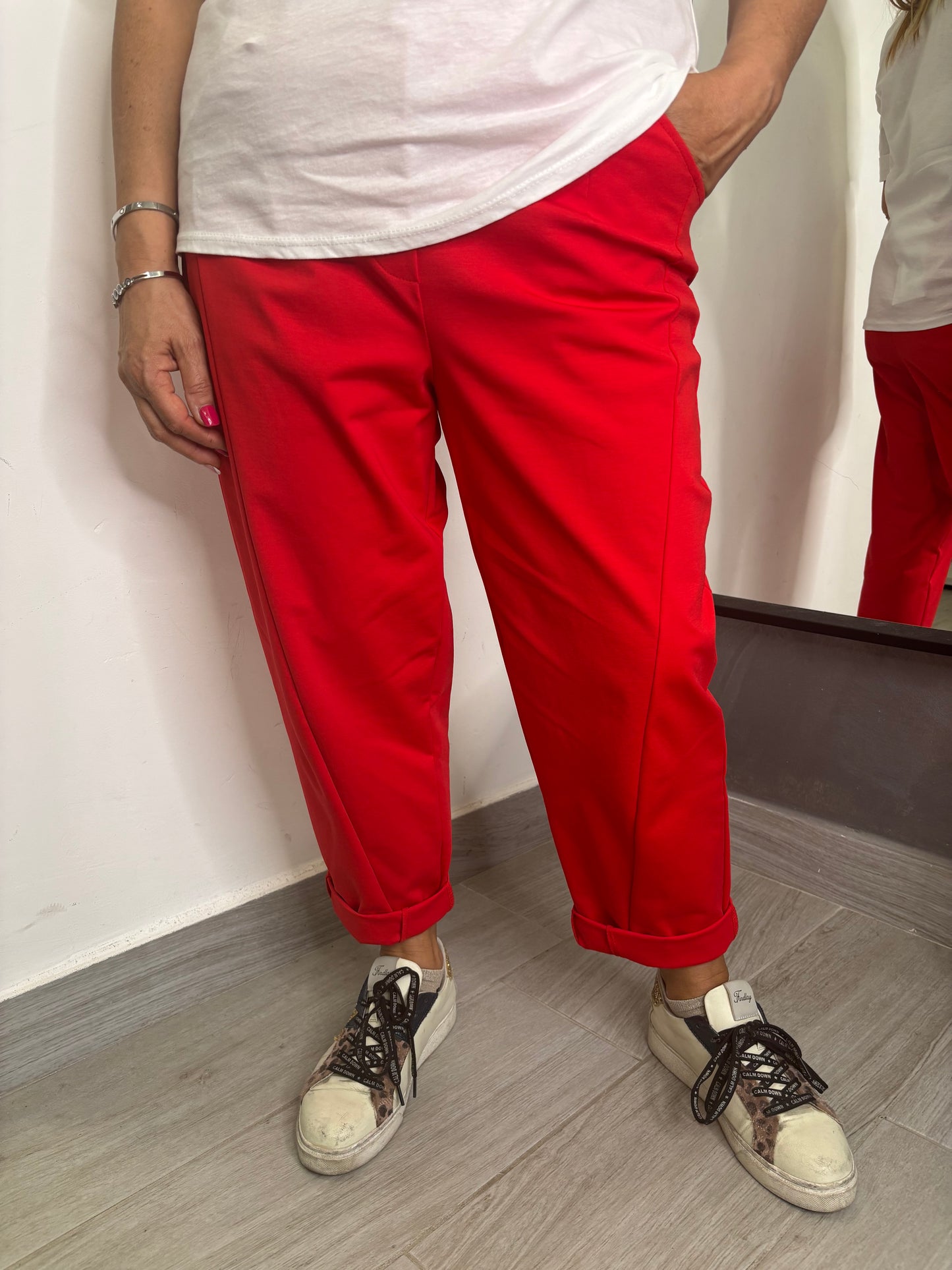 Pantalone Sun Olivia Rosso