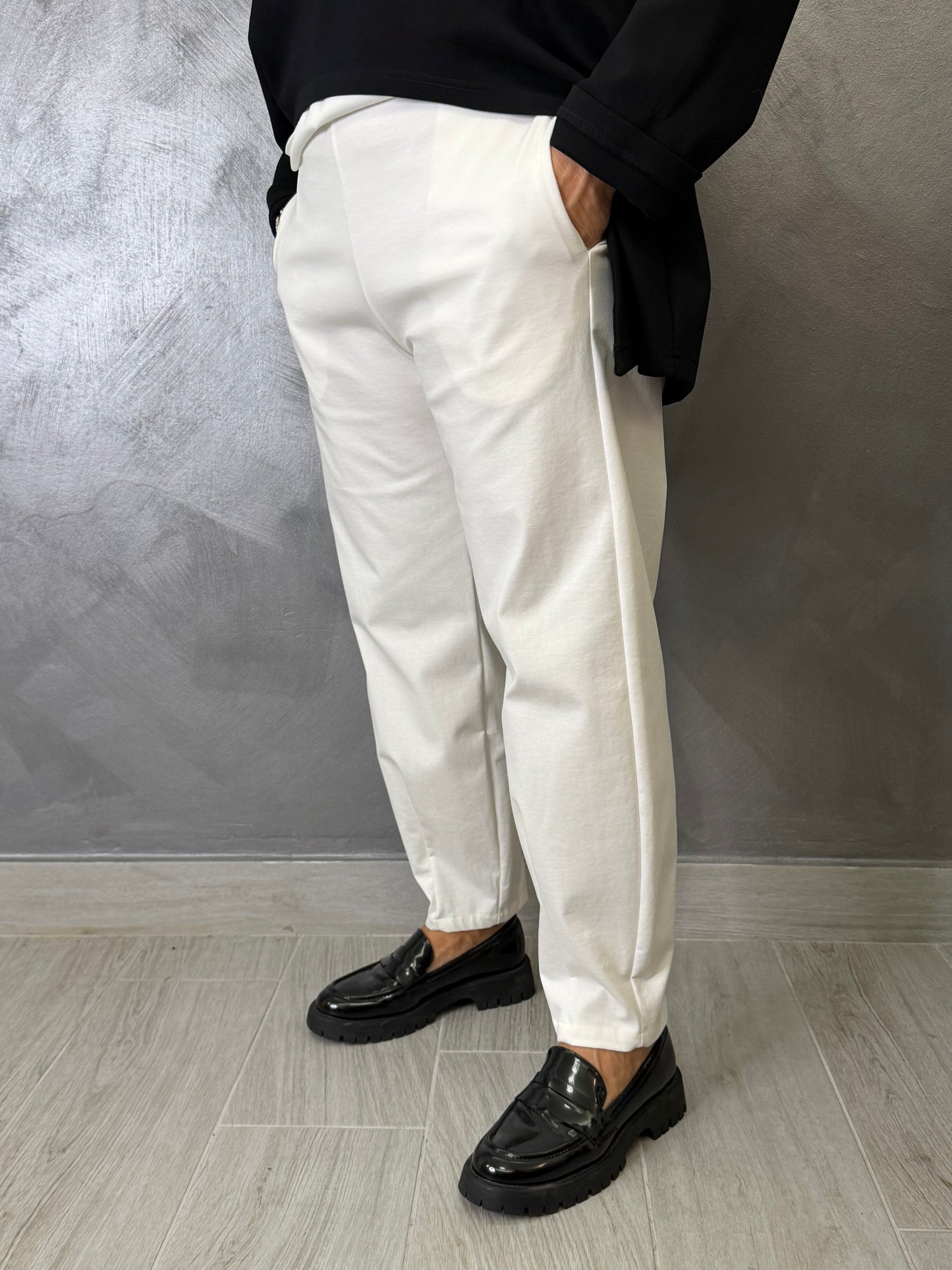 Pantalone Wendy Slim Bianco