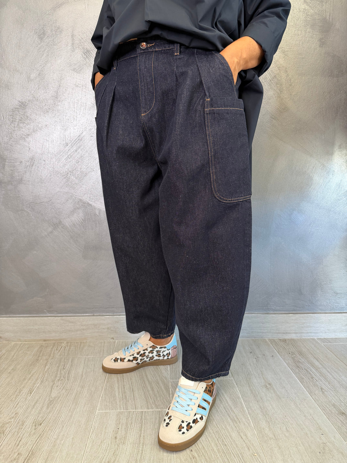 Jeans Wendy Cargo Blu