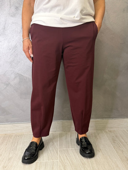 Pantalone Wendy Slim Bordeaux
