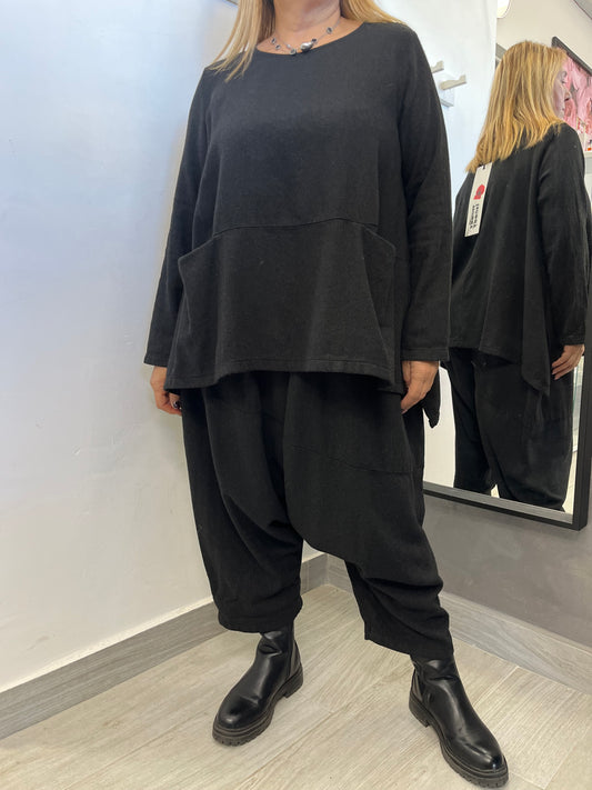 Pantalone Wendy Comfy Grigio Scuro