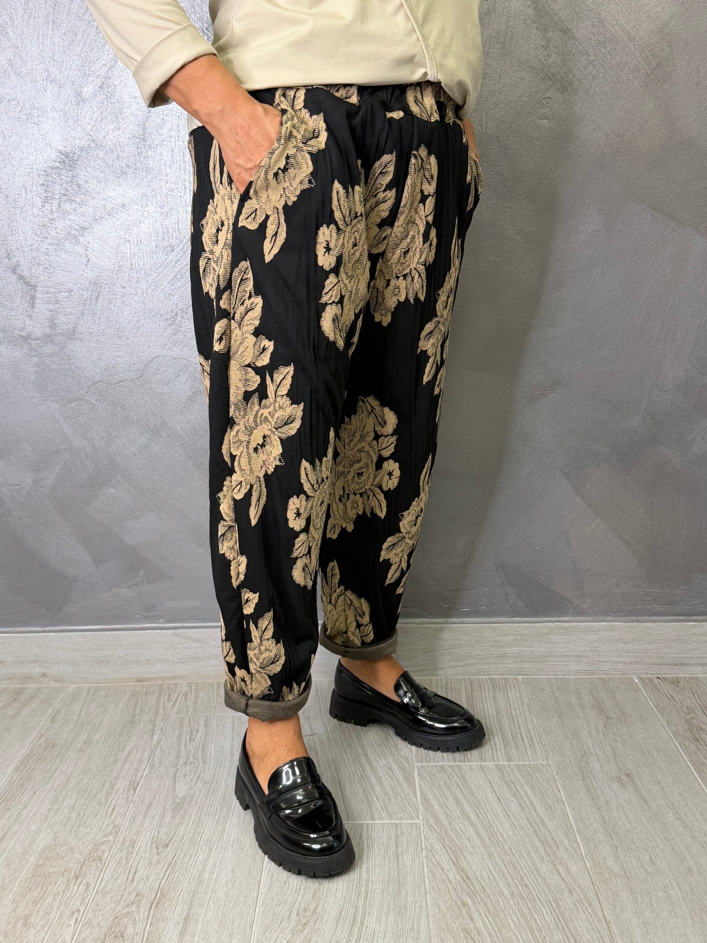 Pantalone 158C Rose Nero