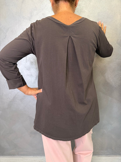 T-Shirt Casual Wendy Marrone