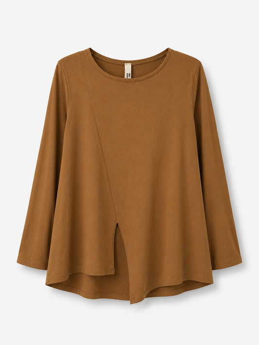 T-Shirt Wendy Spacco Davanti Camel