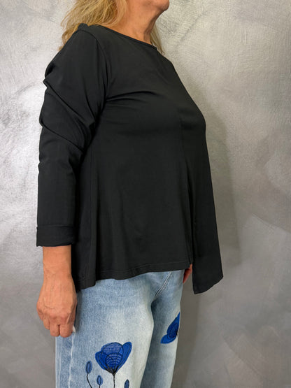T-Shirt Wendy Spacco Davanti Nera